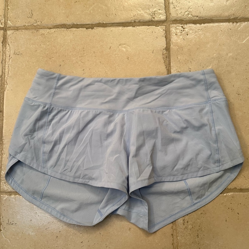 Light blue lululemon Speed-up Shorts